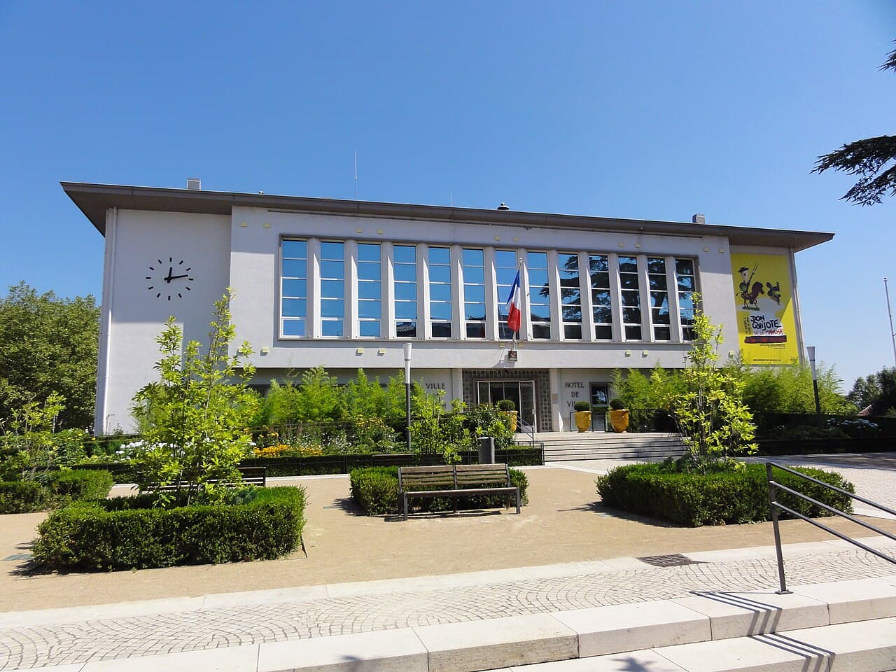 L'hôtel de ville (mairie) de Bron
